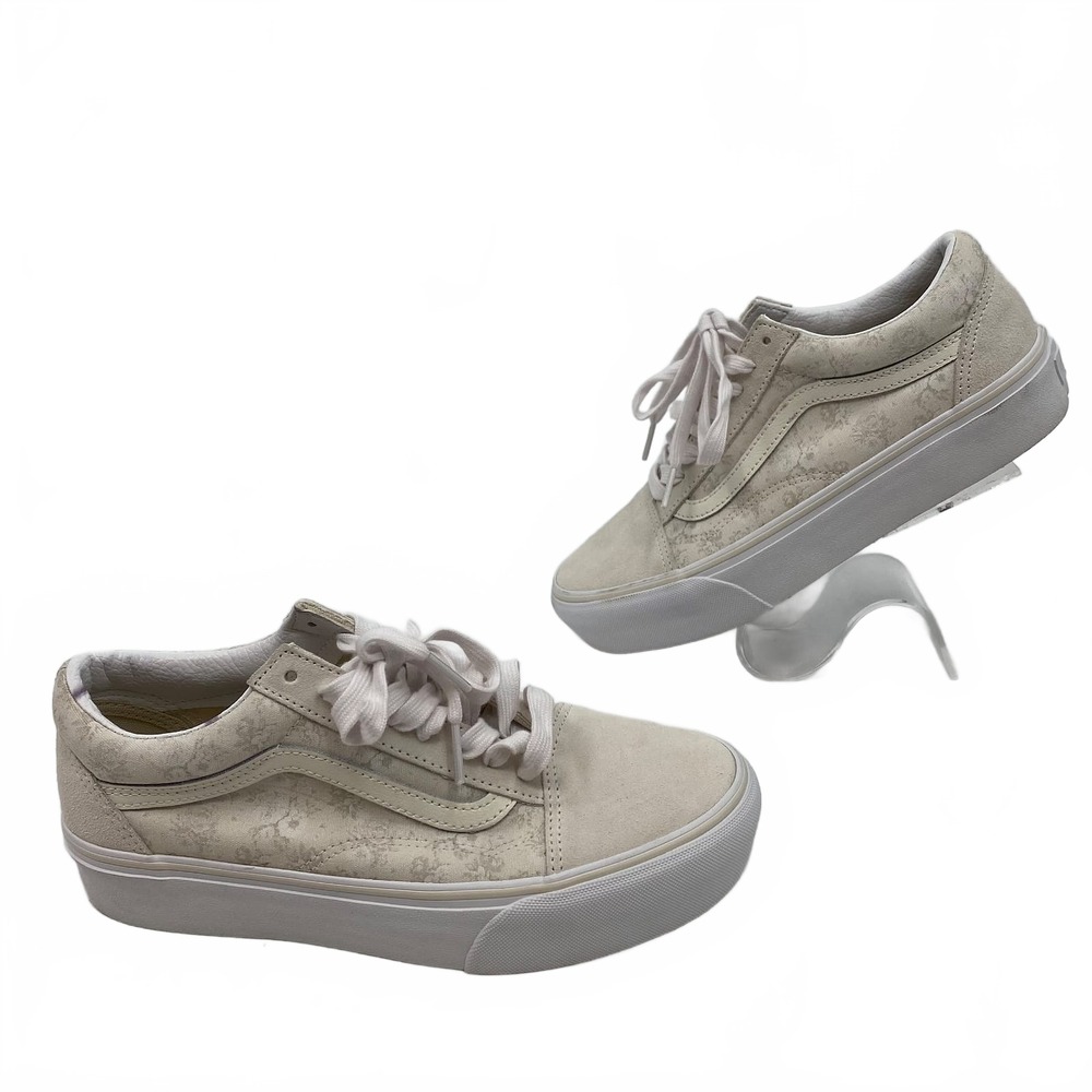 Vans White Beige Sneakers | Womens 8